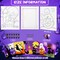 Citrus; 6 Pack Halloween Pre Drawn Canvas for Painting, 8x10 Inch Jack O Lantern Ghost Bat Witch Sketched Canvas Art Kit, Sip and Paint Party Supplies for Adults Kids, DIY Halloween Home Decor; Category:Canvas Painting Kits; Image:3